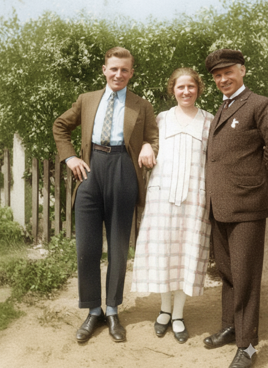 Julius Leeuwarden, Mathilde and Nathan Heger (restored)