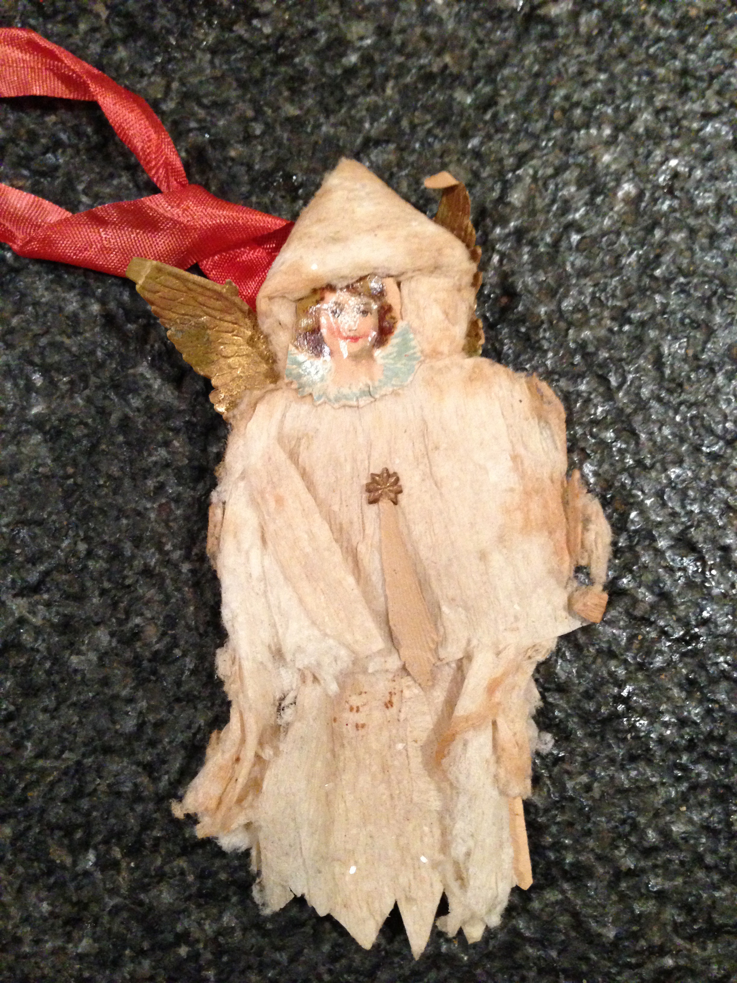 Christmas decoration that once hung in the christmas tree in the rectory in Axel, around 1900.