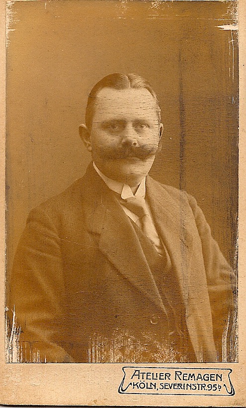 Carl Lehmkuhl (1874–1952); Vater der Großmutter Rose Hugenholtz-Lehmkuhl.