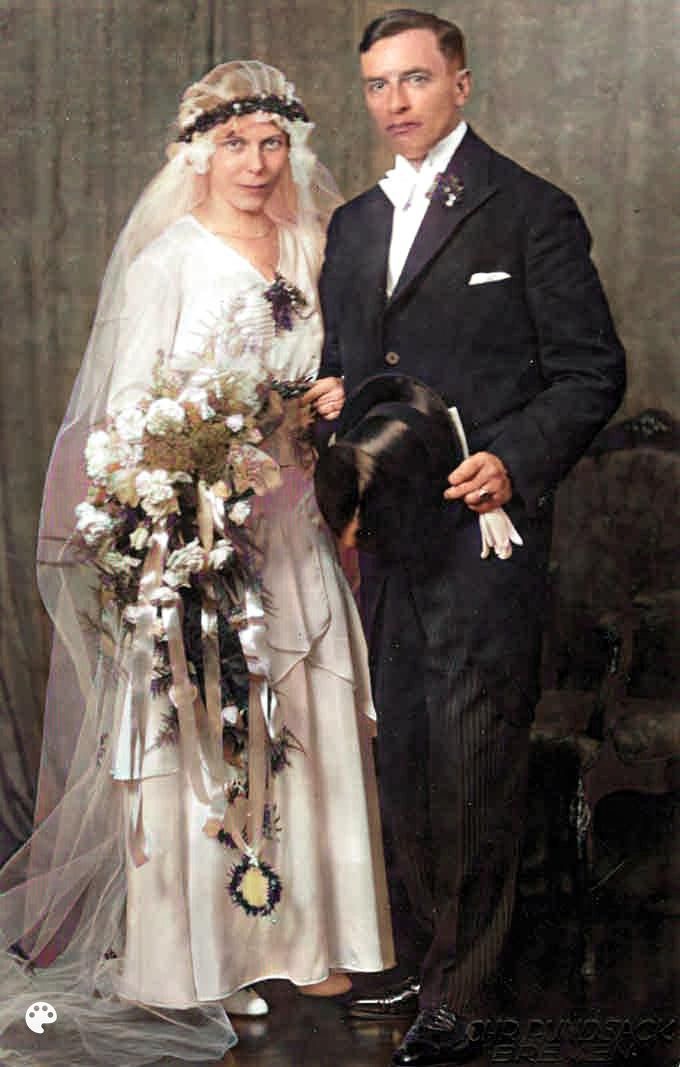 14. Juli 1931: Ehe meine Großeltern Hugenholtz-Lehmkuhl.