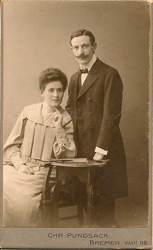 Willy Leeuwarden with his fiancee and later wife Rosa Marcuse-Leeuwarden.