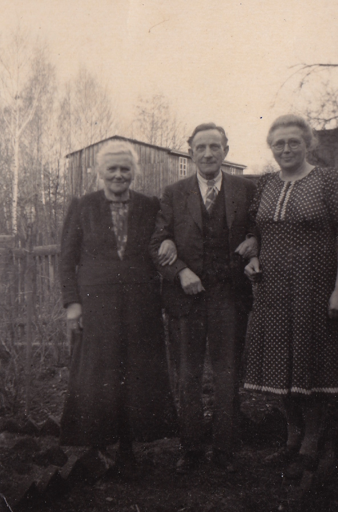 After the war: Willy with his second wife Lucy