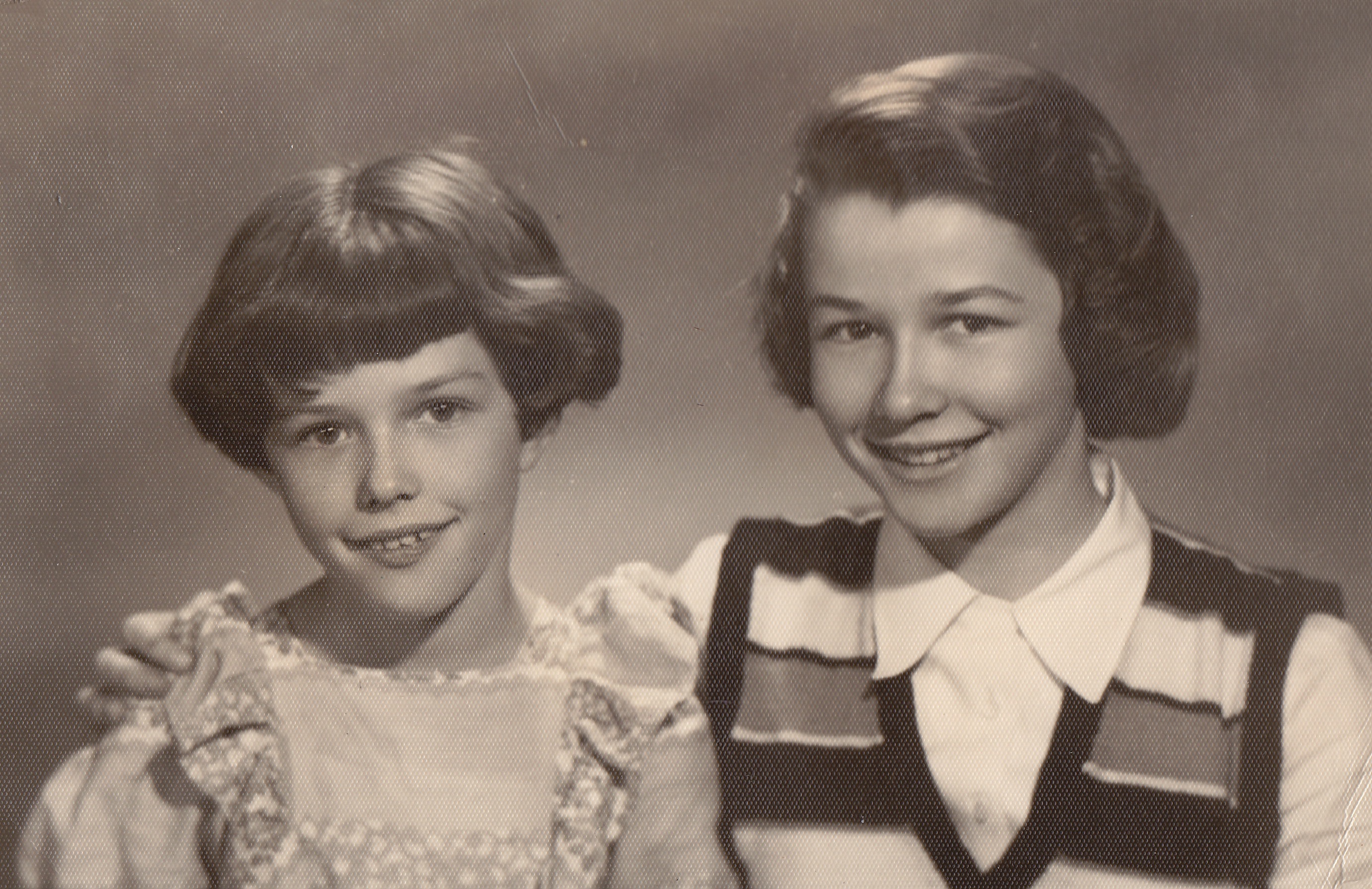 The Leoni Children: Verena (b. 1938) and Anita (b. 1942)